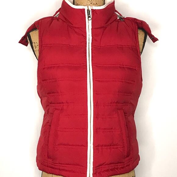 Ann Taylor LOFT Quilted Down Puffer Vest-Hooded-SP-Gorpcore - Picture 3 of 8